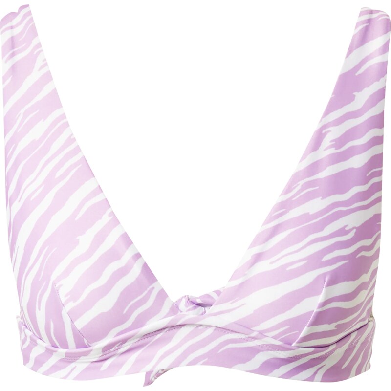 Hunkemöller Horní díl plavek světle fialová / bílá
