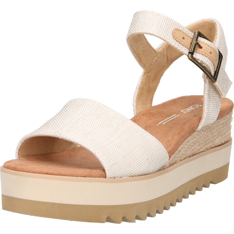 TOMS Páskové sandály DIANA béžová / krémová 92327793