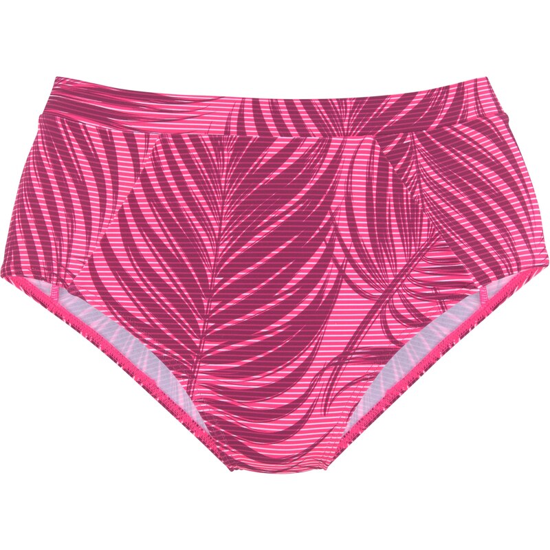 LASCANA ACTIVE Spodní díl plavek pink / bordó / bílá