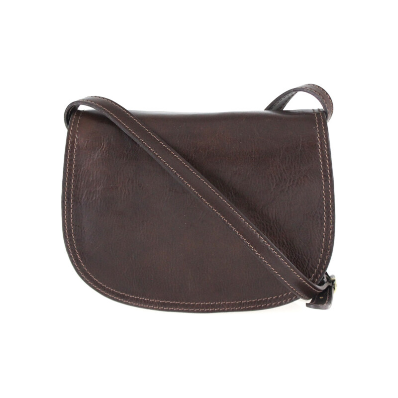 Vera Pelle Kožená crossbody dámská kabelka Enila I Fratelli tmavá 69705294