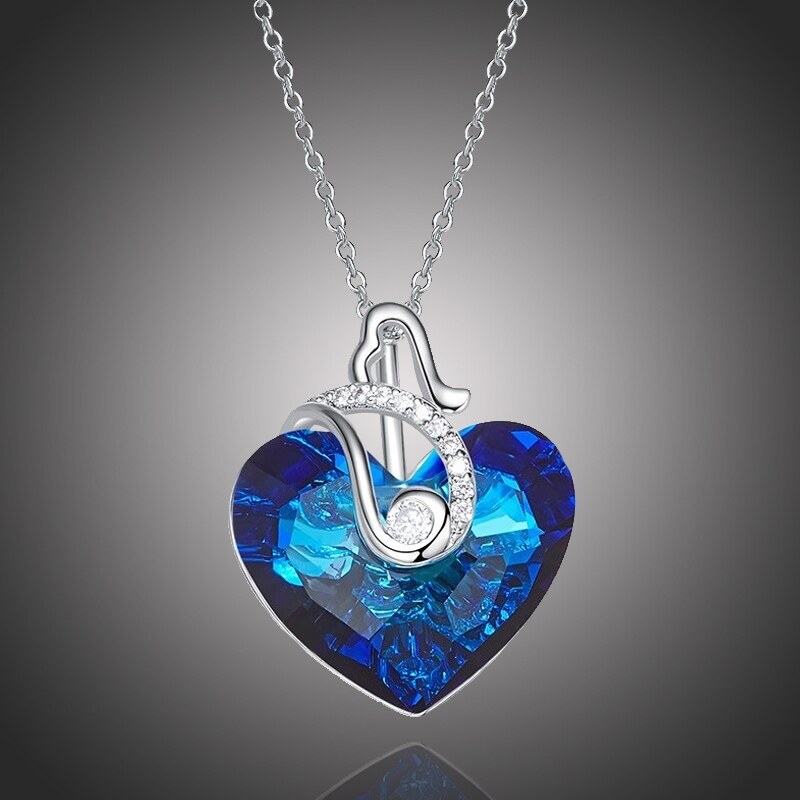 Éternelle Exkluzivní náhrdelník Swarovski Elements Courtney Blue - 55553834