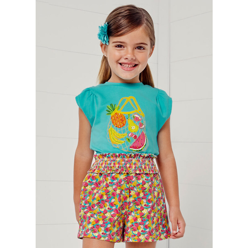 Mayoral ECOFRIENDS sleeveless T-shirt girl, Turquoise