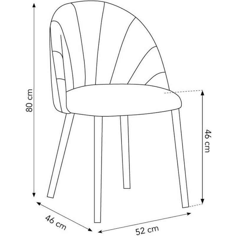 Béžová sametová jídelní židle MICADONI VENTURA