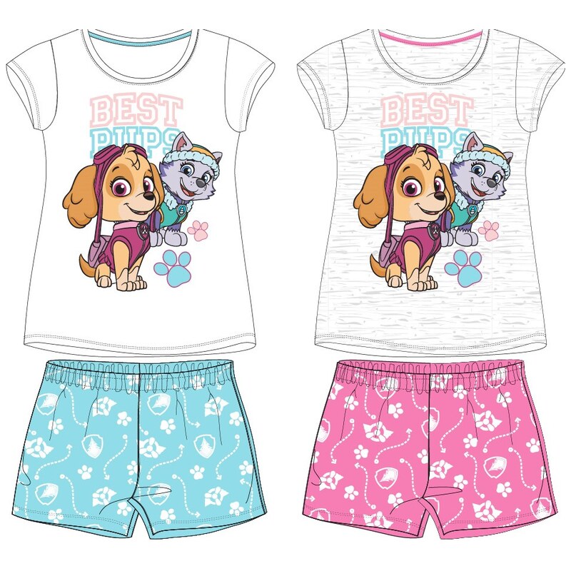 Paw Patrol - Tlapková patrola -Licence Dívčí letní pyžamo - Paw