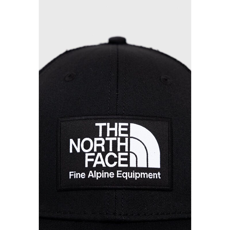 Čepice The North Face černá barva, s aplikací, NF0A5FX8JK31