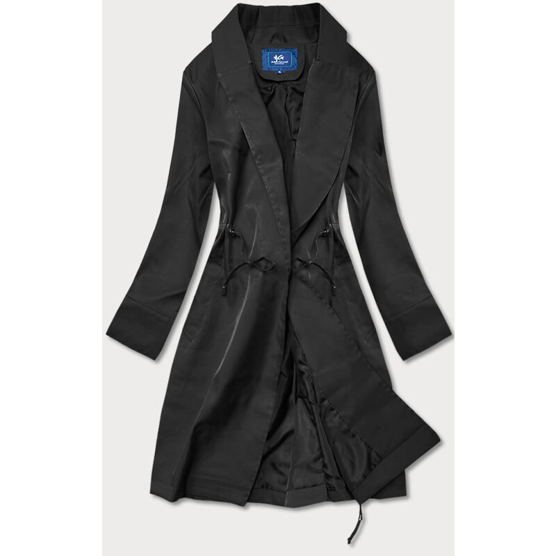 Ann Gissy Tenký černý dámský kabát (AG5-011)