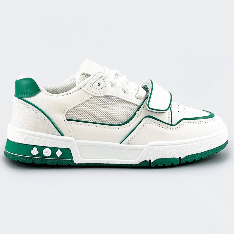 Mix Feel Bílo-zelené dámské dvoubarevné tenisky adidasky (AD-585) 69747735
