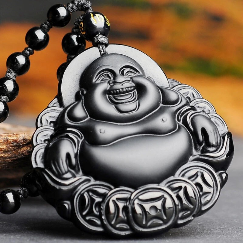 BudNej Amulet HOJNOST a BLAHOBYT z obsidiánu MN6014 69747855