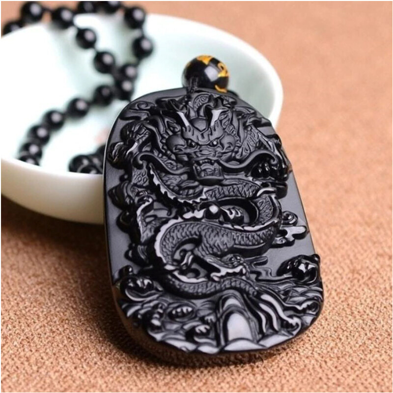 BudNej Amulet MOUDROST a NEOHROŽENOST z obsidiánu MN6015 69747856