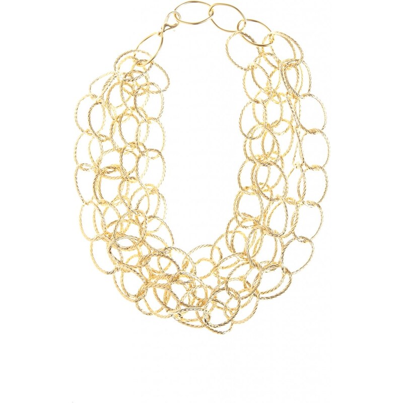 TFNC Extravagantní náhrdelník ve zlatém odstínu