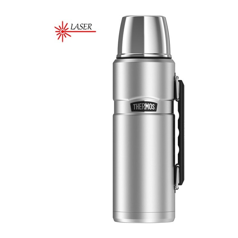 Termoska na nápoje Thermos Style s madlem 1200 ml - stříbrná