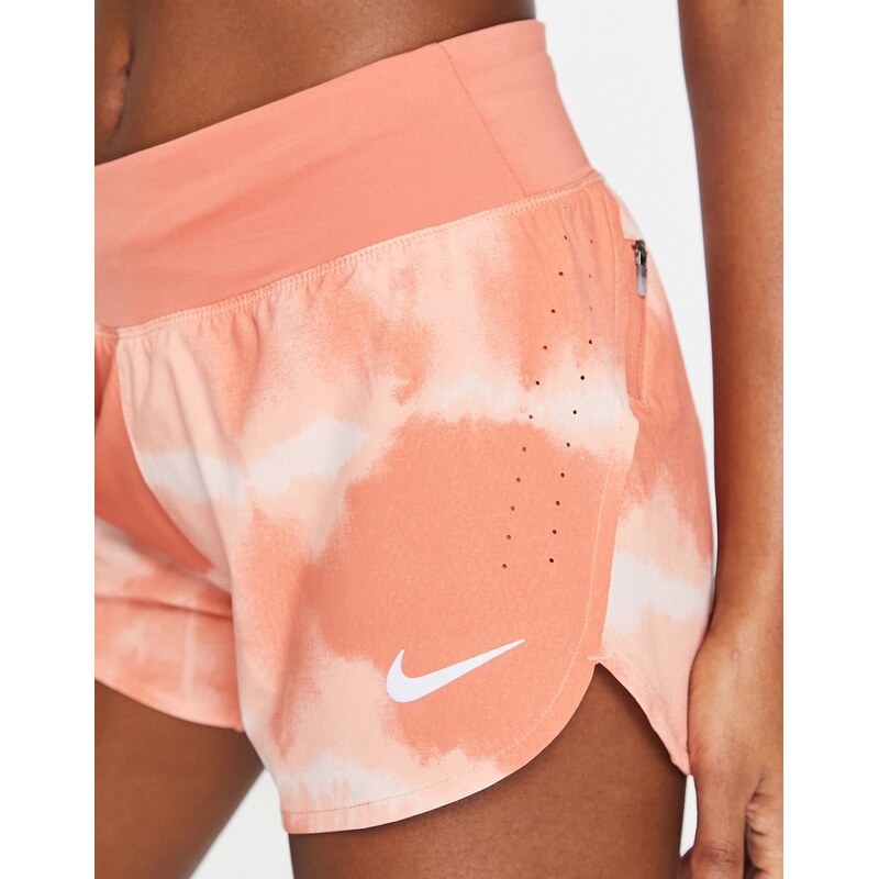 Nike Running Dri-FIT Eclipse tie dye shorts in pink 115718496