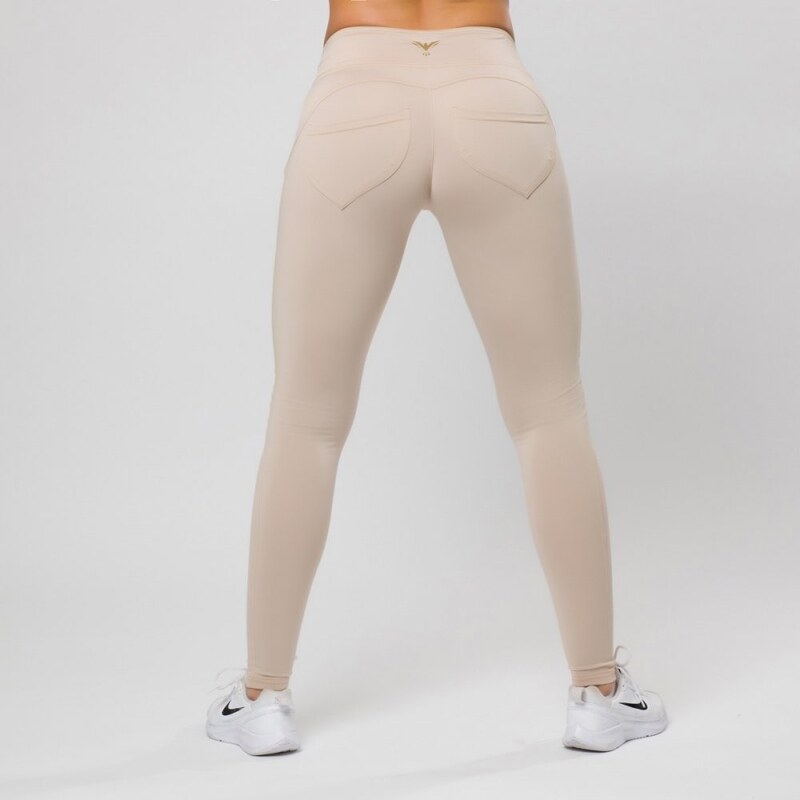 Legíny Push up Beige pants Yastraby