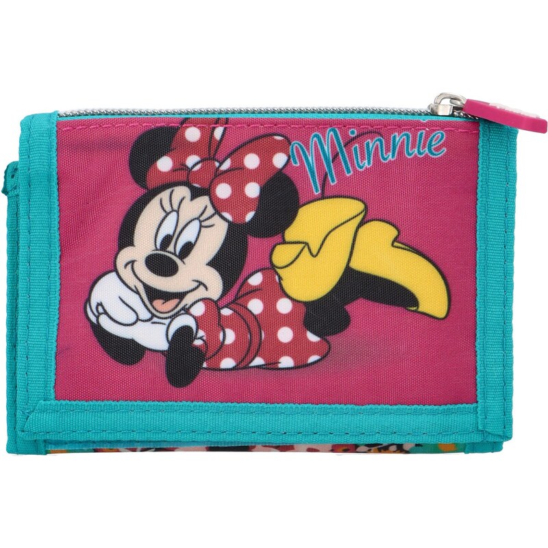 Setino Dětská hravá látková peněženka, Minnie růžová/zelená 69786782