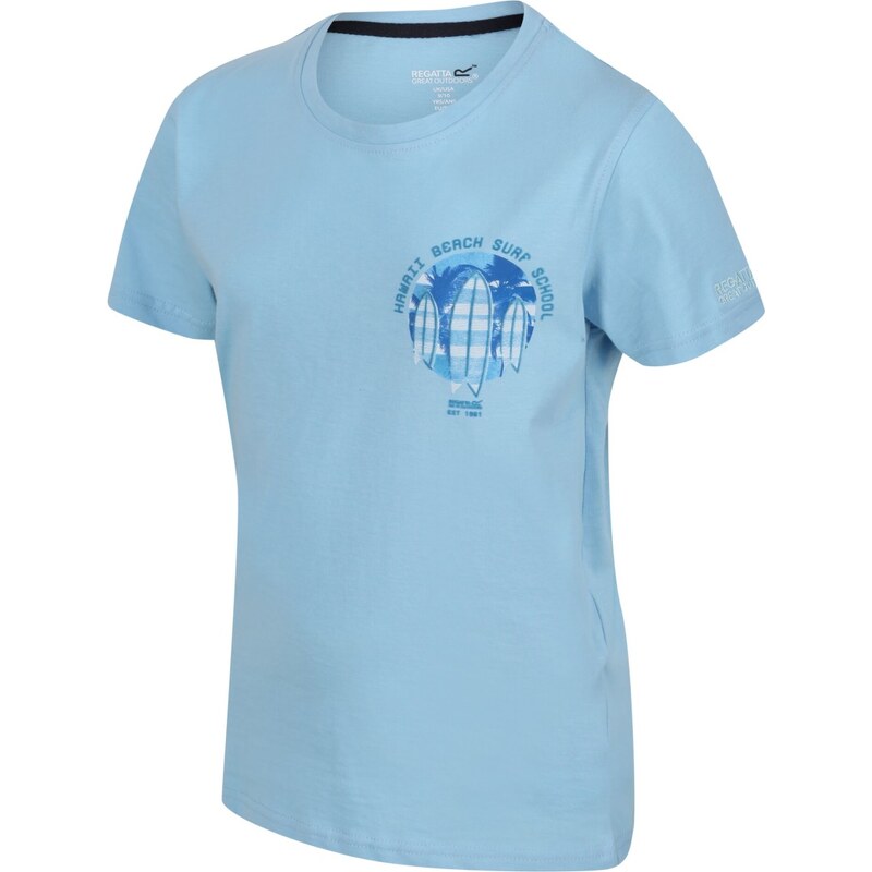 Dětské bavlněné tričko Regatta BOSLEY V světle modrá