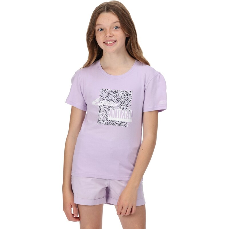Dětské bavlněné tričko Regatta BOSLEY V světle fialová