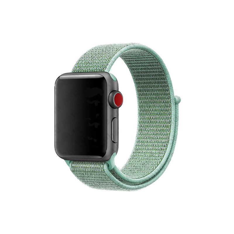 Crested Námořně zelený provlékací řemínek na suchý zip pro Apple Watch 42, 44 a 45 mm