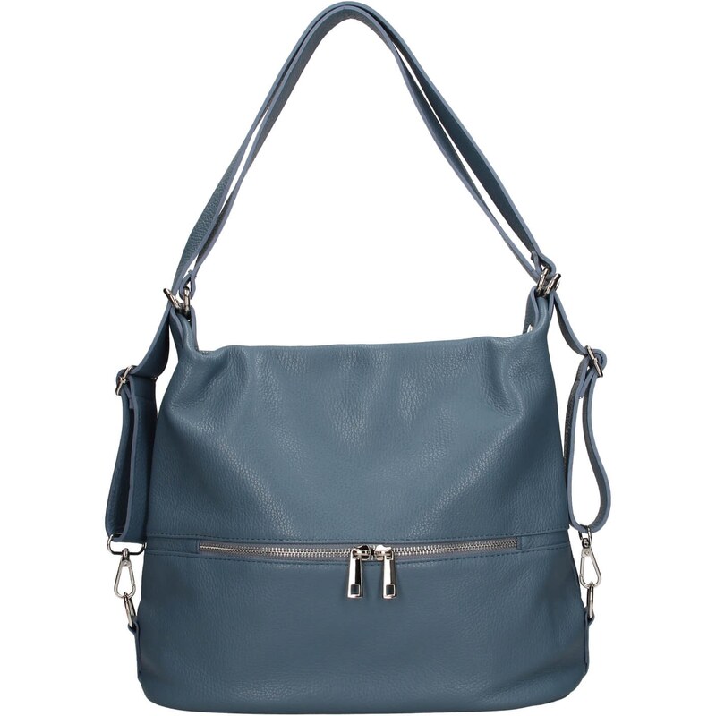 Dámská kožená batůžko-kabelka Italia Ariana - tmavě modrá