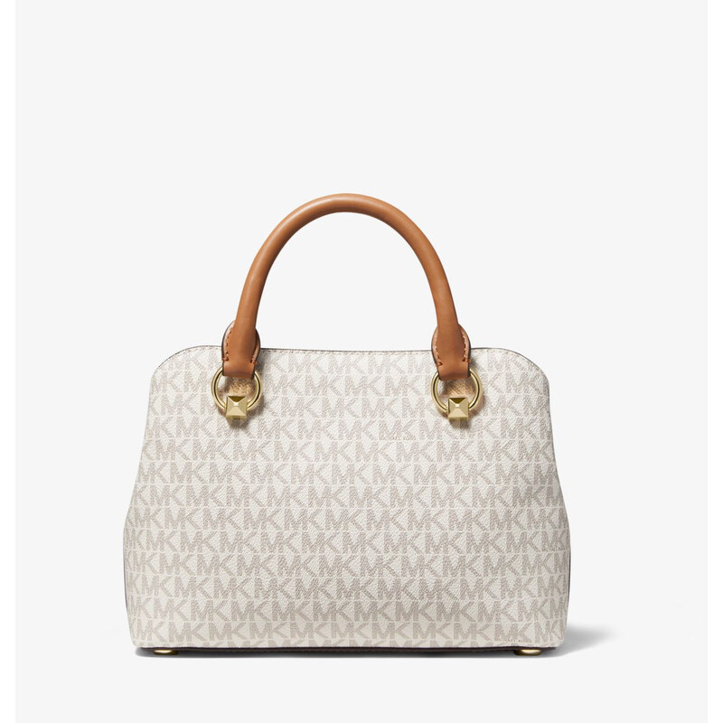 Michael Kors Kabelka Edith Small Logo Satchel Vanilla Acorn