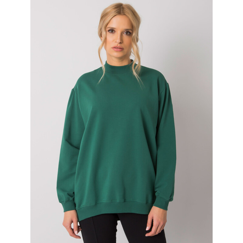 BASIC Feel Good Sweatshirt-RV-BL-5185.90P-dark green
