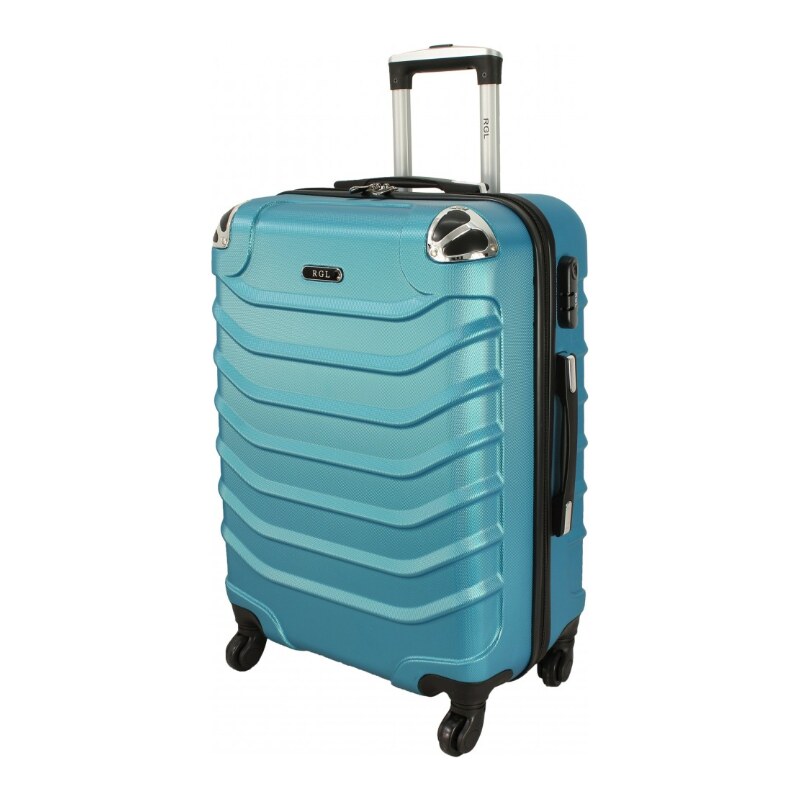 Cestovní kufr RGL 730 modrý metalický - malý