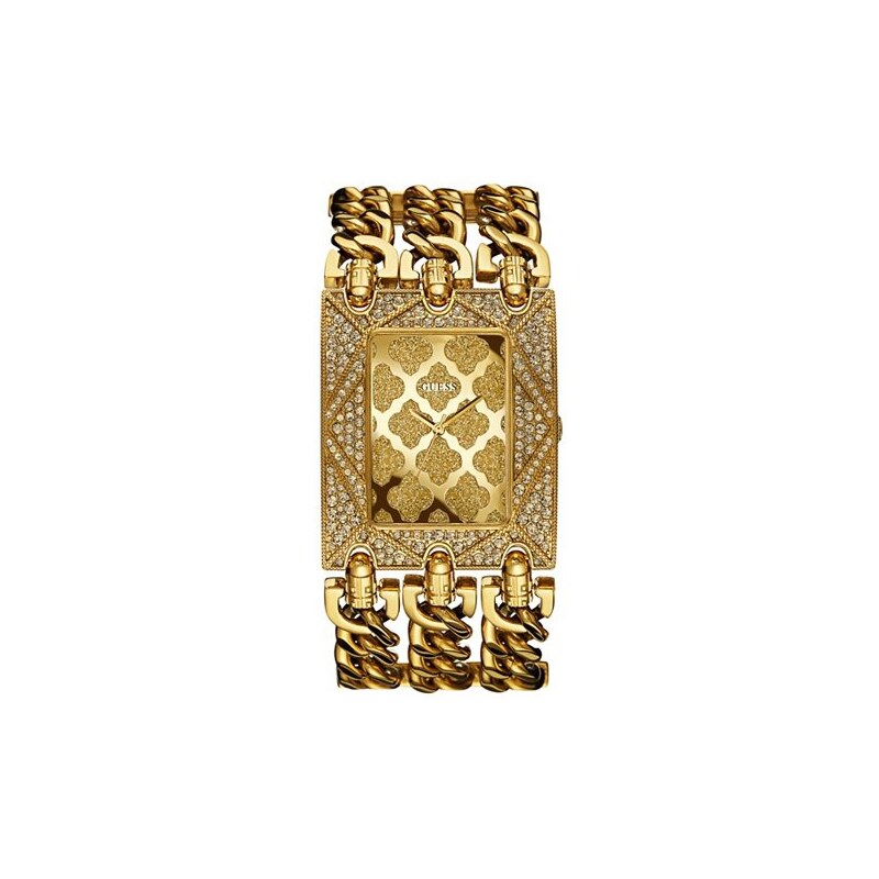 Hodinky Guess Gold-Tone Glitz Chain-Link Watch