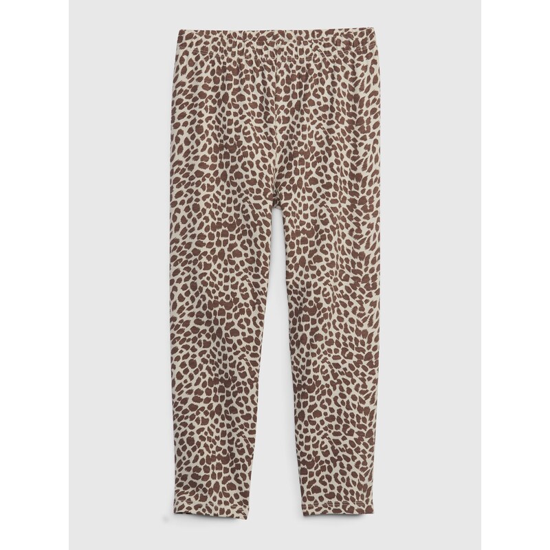 GAP Dětské organic capri legíny leopard - Holky