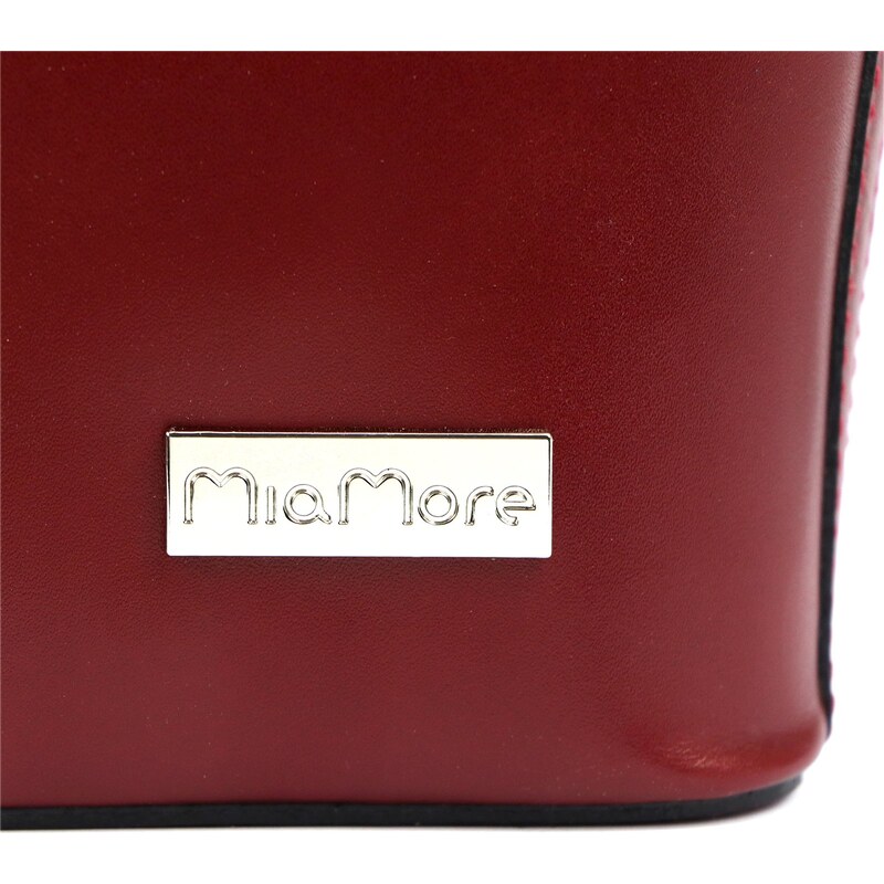 Kožená crossbody kabelka MiaMore 509 červená