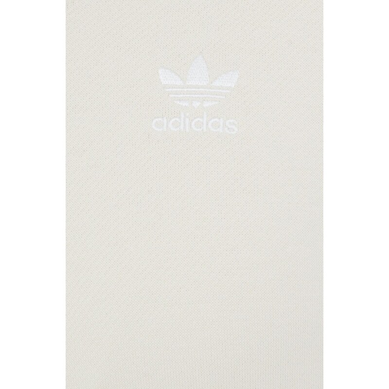 Bavlněná mikina adidas Originals Adicolor HC2049 dámská, béžová barva, hladká, HC2049-WONWHI