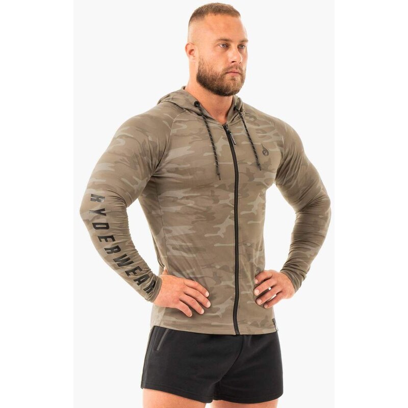 RYDERWEAR COMBAT ZIP UP MIKINA - KHAKI