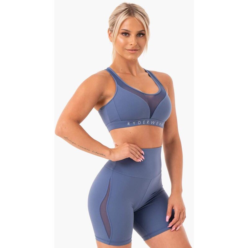 RYDERWEAR HYPE MESH TOP - STEEL BLUE