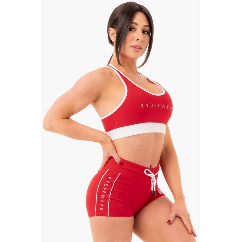 RYDERWEAR TRACK HIGH WAISTED ŠORTKY - RED