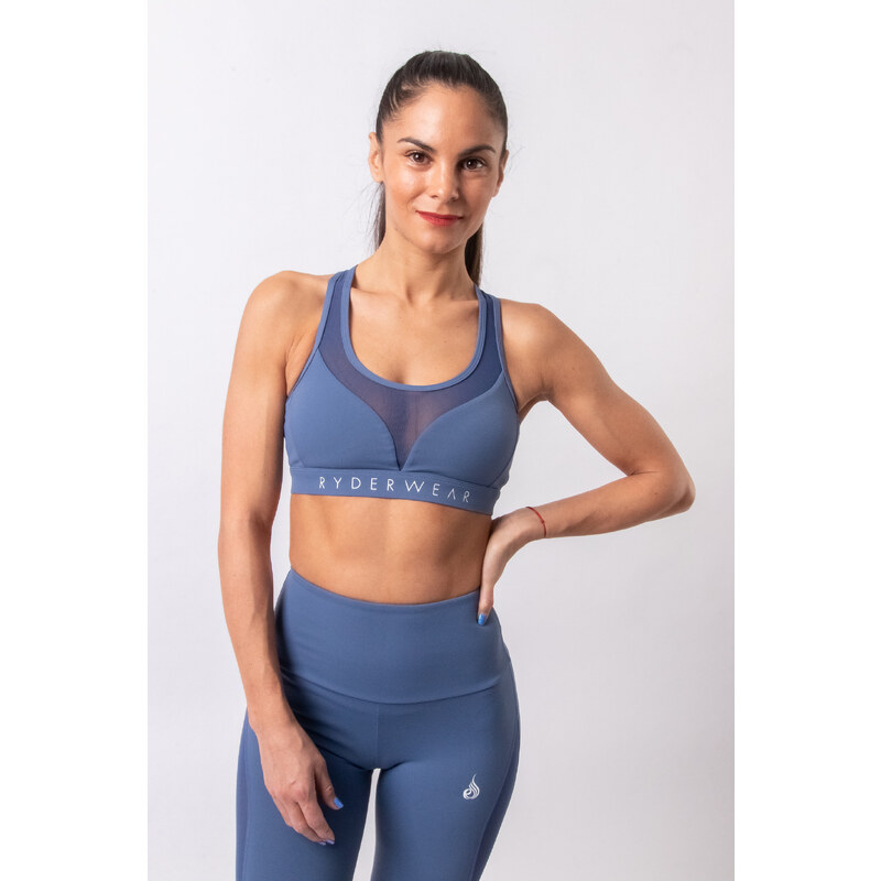 RYDERWEAR HYPE MESH TOP - STEEL BLUE