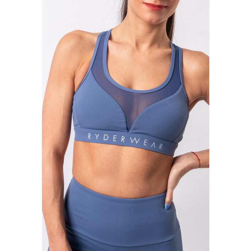 RYDERWEAR HYPE MESH TOP - STEEL BLUE