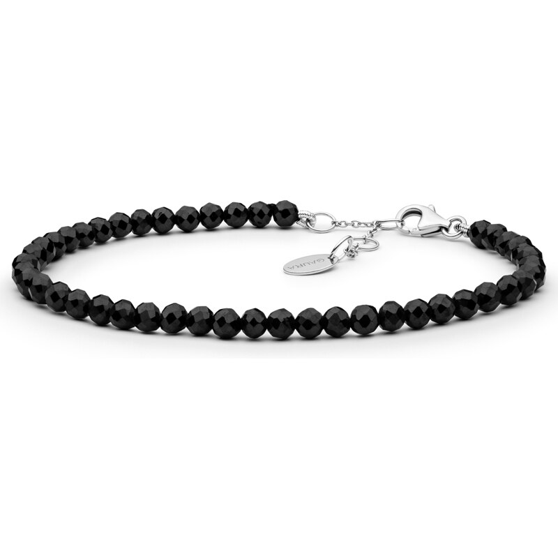 Gaura Pearls Korálkový náramek Joana - černý spinel, stříbro 925/1000 65743968
