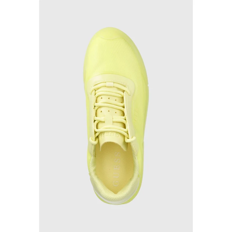 Sneakers boty Guess Avalin žlutá barva - GLAMI.cz