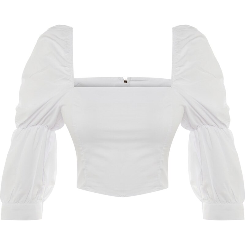 Dámský crop top Trendyol Ruffle detailed