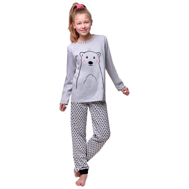 TARO Dívčí pyžamo s obrázkem medvěda