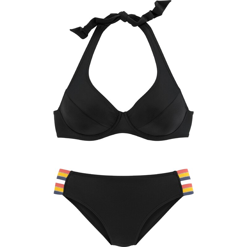 VIVANCE Bikiny tmavě modrá / žlutá / pink / černá / stříbrná 74282150