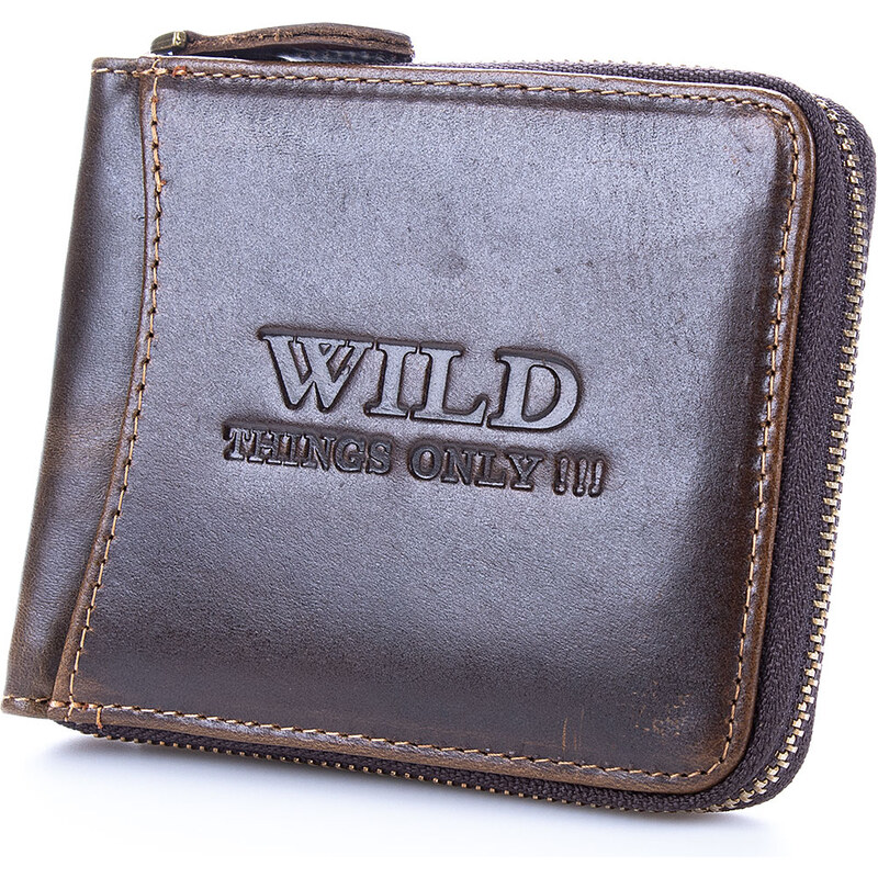 WILD Pánská kožená peněženka na zip W5532 100399009