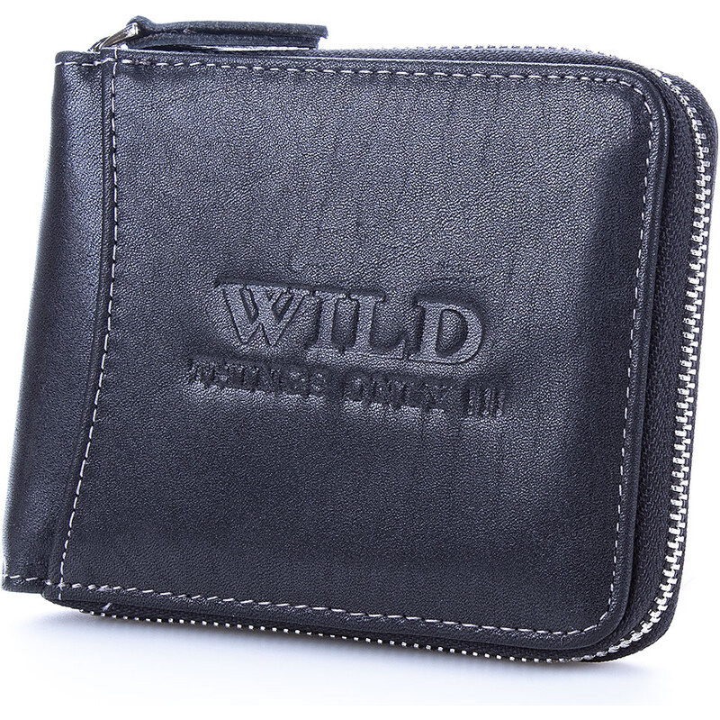 WILD Pánská kožená peněženka na zip W5532 100399010