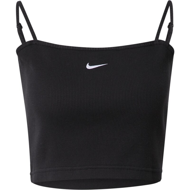 Nike Sportswear Top Essential černá / bílá