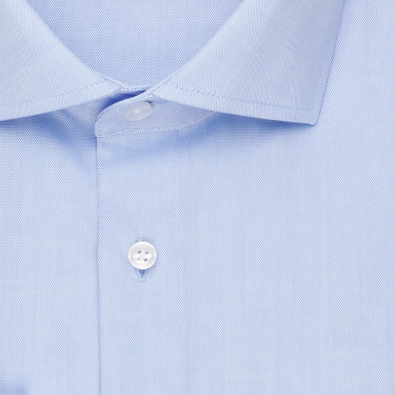 Pánská oxford světle modrá nežehlivá slim fit košile Seidensticker