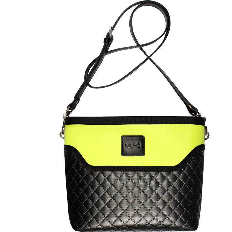 GOSHICO - Messenger bag / Pošťácká taška Flowerbag (limonovo - černá) - 2026