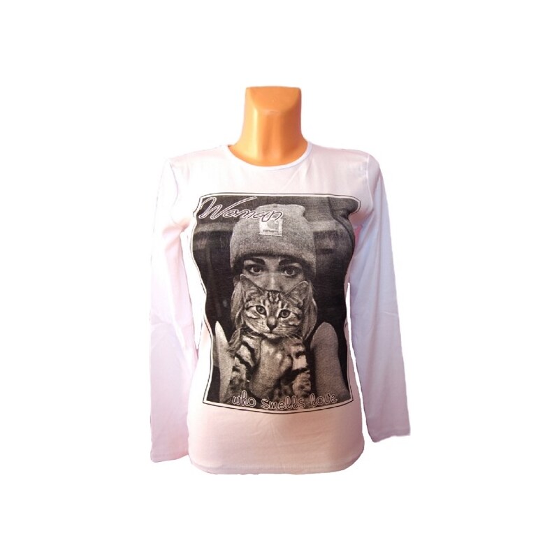 Salkaya Bavlněné tričko s kočkou