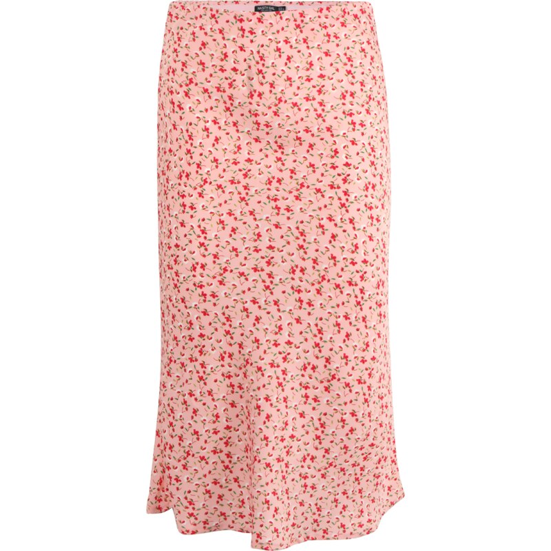 Nasty Gal Petite Sukně trávově zelená / světle zelená / růžová /
