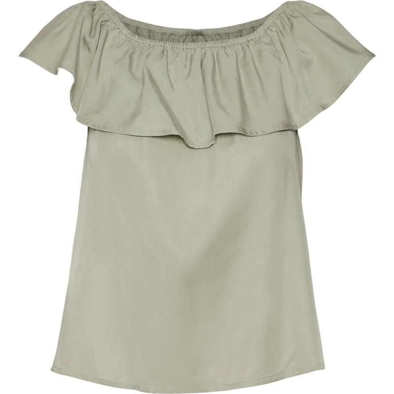 VERO MODA Halenka MIA pastelově zelená