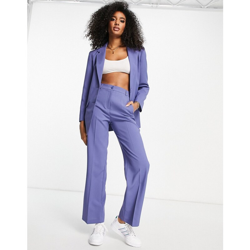 ASOS DESIGN Mix & Match straight leg suit trousers in indigo