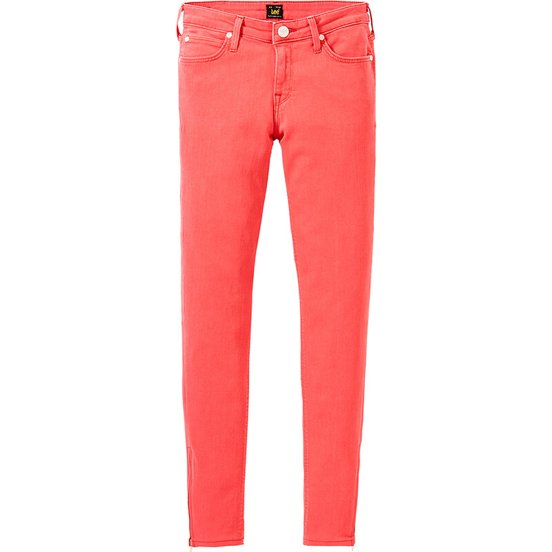 Lee dámské kalhoty (jeansy) Scarlett Cropped L30CFR75 Červená W27/L31