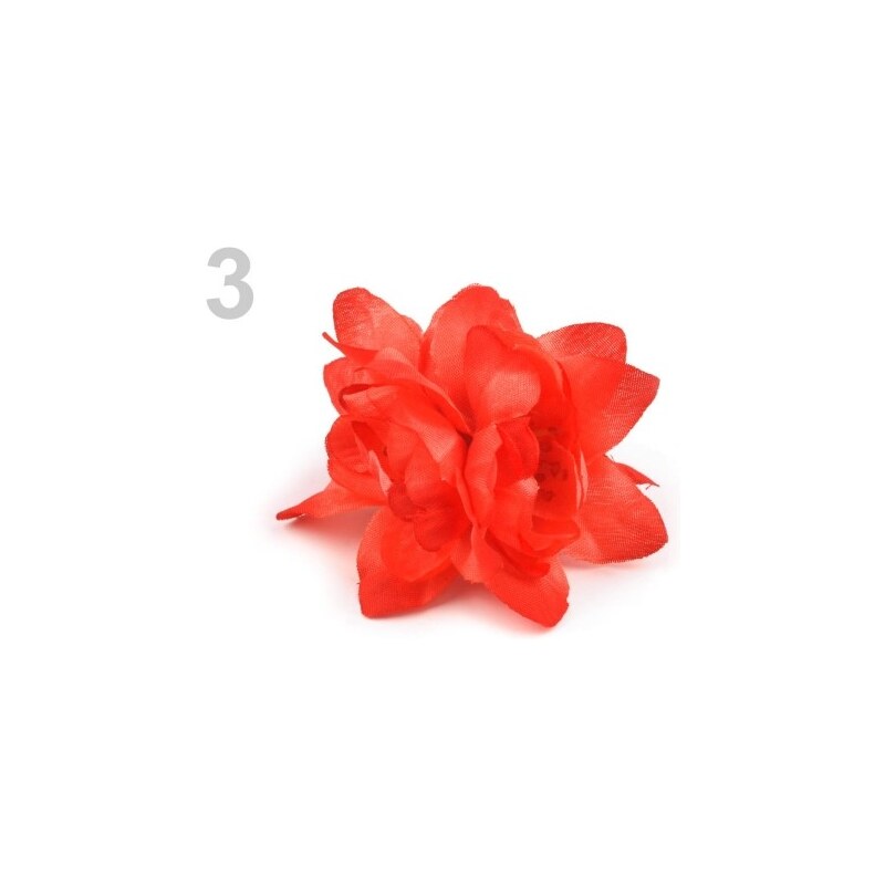 Stoklasa Ozdoba růže Ø6 cm (1 ks) - 3 červená výrazná